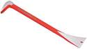 12-Inch Code Red Carbon Steel Molding Removal Pry Bar With Nail Puller