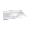 49 x 22-Inch White Marble Countertop Edge Vanity Top 