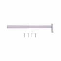 Adjustable Closet Rod, 30 To 48 In L, Steel, White