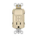 15-Amp Ivory GFCI Single Pole Receptacle