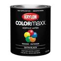 32-Ounce ColorMaxx Satin Black Interior /Exterior Paint