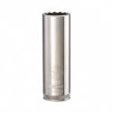 1/2-Inch Drive, 12-Point, 18-mm, Vanadium Steel, Polished Chrome, Deep Socket