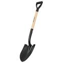Round Point Shovel With 28-Inch Wooden D-Shape Handle