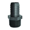 Straight Black Polypropylene Pipe To Hose Adapter   