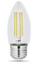 Enhance® Filament 60-Watt Equivalent B10 E26-Medium Soft White Dimmable LED Light Bulb, 2-Pack