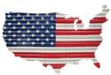 Leigh Country, Usa Flag Map Corrugated Metal Art 