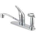 Chrome 1-Faucet Handle with Sprayer