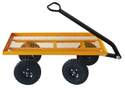 600-Pound Capacity Yellow Flat Bed Garden Cart