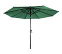9-Foot Round Hunter Green Solar Lighted Umbrella