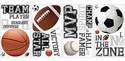 All Star Sports Sayings Wall Decal