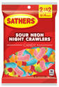 3.75-Ounce Sathers Sour Neon Night Crawlers Candy