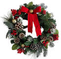 22-Inch Traditional Christmas Wreath 