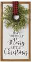  23.6-Inch "Have Yourself A Merry Little Christmas" Wall Decor With Wreath