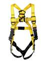 X-Large/XX-Large Black And Yellow Polyester Full Body Harness