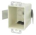 Off White Fiberglass/Polyester 1-Gang 4-Knockout Switch And Outlet Box