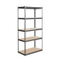 36x18x72-Inch, Gray, Steel, 5 Tier Shelving, Includes Particle Board Decking
