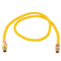 1/2-Inch MIP (Tapped 3/8-Inch FIP) X 1/2-Inch MIP (Tapped 3/8-Inch FIP) X 60-Inch Yellow Epoxy/Stainless Steel Gas Connector,