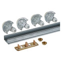 48-Inch By-Passing Sliding Door Hardware Galvanized