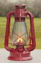 12-Inch Red Kerosene Lantern