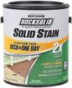 Rock Solid, 1-Gallon, Black, 2x Solid Stain Deck Resurfacer