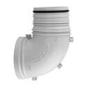 4-Inch X 90-Degree, White, Elbow, Dryer Connector