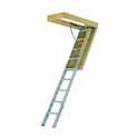 Aluminum Energy Efficient Attic Ladder, Opening 25-1/2 x 54 In, Fits Ceiling Heights Of 7 Ft 7 In To 10 Ft 3 In