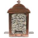 2-1/2-Pound 4-Port Antique Copper Lantern Bird Feeder