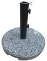 Round Gray And Black Stone Umbrella Base 