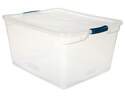 CleverStore 23-1/2 x 18-5/8 x 12-1/4-Inch, Clear, Plastic Storage Tote
