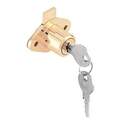 7/8-Inch Brass Plated Metal Drawer And Cabinet Lock