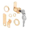 7/8-Inch Brass Finish Metal Drawer And Cabinet Cam Lock