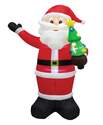 8-Foot Inflatable Santa Holding A Tree 