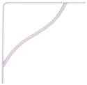 8-Inch X 8-Inch White Decorative Shelf Bracket