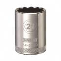 1/2-Inch Drive, 12-Point 21-mm Vanadium Steel, Polished Chrome Drive Socket
