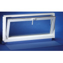 32-Inch x 15-Inch Vinyl Hopper Basement Window