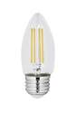 Enhance® Filament 40-Watt Equivalent B10 E26-Medium Soft White Dimmable LED Light Bulb, 2-Pack