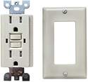 Genmax Ivory 15-Amp GFCI Receptacle/Outlet
