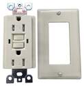 Ivory, 15-Amp, GFCI Self-Test Safety Outlet