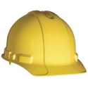 Yellow 4-Point Ratchet Adjust Suspension Polyethylene Hard Hat
