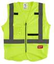 Large/Extra Large High Visibility Yellow Safety Vest 