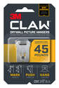 45-Pound Claw Drywall Picture Hanger With Spot Marker, 3-Pack