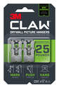 25 Lb Claw Drywall Picture Hanger With Spot Marker, 4-Pack