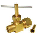 Straight Needle Valve, Brass, For Evaporative Cooler Purge Systems