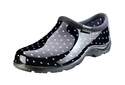 Black / White Polka Dot Women's Rain And Garden Shoe, 9