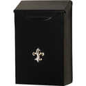 11-Inch Black Small Vertical Mailbox