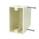 3-9/16-Inch 1-Gang Fiberglass Switchbox with New Nails