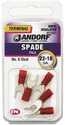 22-18 AWG Insulated Spade Terminal Red