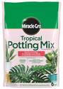 Miracle-Gro 6-Dry Quart Tropical Potting Mix With Lava Rock, 0.08-0.03-0.06