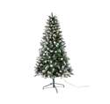 6-1/2-Foot Pre-Lit Frosted Spruce Artificial Tree, Clear Lights