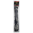 22-Inch Uv Black Super Heavy Duty Cable Tie, 25-Pack 